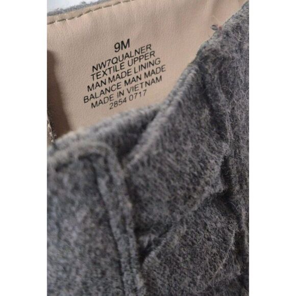 NIB Nine West Gray Wool Blend Block Heel Ankle Boots Women's Size 9 - Picture 6 of 7